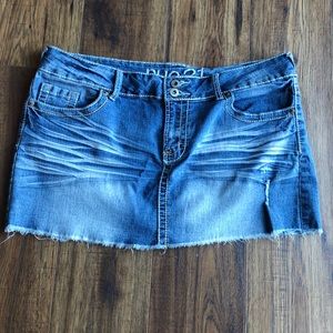 Rue 21 Juniors Jean Mini Skirt 13/14